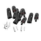 uxcell ソーラー・コネクタ　防水コネクタ　オス･メス　M/F　電線・ソーラーコネクタ・アダプタ　MC4 30A　5ペア