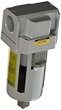 PneumaticPlus SAF4000M-N06B Compressed Air Particulate Filter, 3/4" NPT, Manual Drain, Poly Bowl, 10