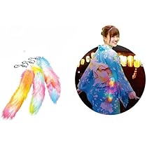 Amazon | 光る！もふふ～しっぽチャームレインボー 12個セット