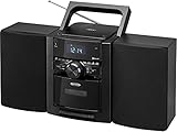 Jensen CD785 Bluetooth Music System CD Cassette AM/FM (Black)