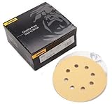 Mirka 23-615-240 5 8-Hole 240 Grit Dustless Hook & Loop Sanding Discs - 50 Pack by Bulldog Gold