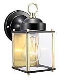 Design House 502658 Coach 1 Light Indoor/Outdoor Wall Light, Black [並行輸入品]
