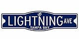 Tampa Bay Lightning 4 " x 17 "プラスチックStreet Sign NHL