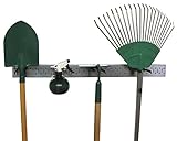 High Quality 30-GPS-0332 GVB Metal Pegboard Strip Garden Tool Organizer Rail Kit, Black