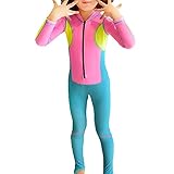 Snoneキッズ ウェットスーツ 子供 長袖 水着 スイミングウェア ジュニア用 オールインワン フルスーツ M-3XL