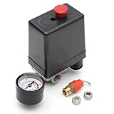 220V 1/4Inch Bsp 4 Port Single Phase Air Compressor Pressure