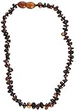 Momma Goose Chip Teething Necklace, Cognac, Small/11-11.5 by Momma Goose