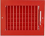 8"w X 6"h ADJUSTABLE AIR SUPPLY DIFFUSER - HVAC Vent Duct Cover Sidewall or Cieling - Grille Registe