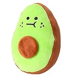 きしむ犬のおもちゃ - ミニ カートゥーン ぬいぐるみ ペット おもちゃ 噛みにくい 面白い アボカド 犬 きしむおもちゃ | 小中型犬子犬ペット用かくれんぼ精神刺激犬のおもちゃ