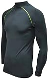 NSP 空調服用ストレッチインナーシャツ 2L 長袖 ブラック 8207344