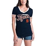 Detroit TigersレディースS / S Vネックベビージャージー 3L