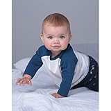 (ベイビーバグズ) Babybugz 赤ちゃん・ベビー用 オーガニックコットン ベースボールTシャツ (18-24ヶ月) (ウォッシュドホワイト/ウォームレッド)