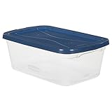 Rubbermaid fg3q3100clcbl 6.5 QT。非ラッチングストレージビン