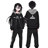 RUIBOCOS SAO ソードアート・オンライン キリト 印象パーカー 長袖Tシャツ 長ズボン コスプレ衣装 男女兼用 春秋服 (長袖Tシャツ,L)