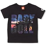 ベビードール SUNSETロゴTシャツ 子供服 130cm ブラック