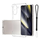 For Xiaomi POCO X7 Pro 5G ケース クリア YILLIONS 指紋防止 TPU素材 黄変防止 耐衝撃 軽·薄型 保護