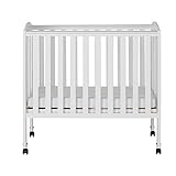 Dream On Me 2 in 1 Portable Folding Stationary Side Crib White [並行輸入品]