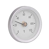温度計 VBESTLIFE 土壌測定器 まる型 IP55 防水 測定範囲：0〜120℃ 卓上 壁掛け パイプ 表面 石油 発電所 ボート 工業 農業 など適用　