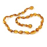 Momma Goose Olive Teething Necklace, Honey, Small/11-11.5 by Momma Goose