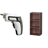『電動ドライバー 充電式 RD110-W ホワイト』と『カラーBOX 3段 幅41.4×奥行29×高さ88.2cm ブラウン 可動棚 CX-3KD』のセット
