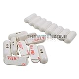 20pk White Terminal Pill Magnetic Door Window Contact Reed Switch Security Alarm [並行輸入品]