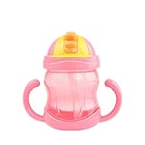 トトハウス(TOTO HOUSE) 離乳 ベビー コップ 練習 シリコン製　ビスフェノールA不使用　240ml (ピンク)