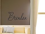 Brendan男の子女の子部屋保育園ベビーキッズ名前ビニール壁引用ステッカー