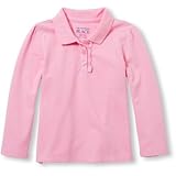 THE CHILDREN'S PLACE(ザ・チルドレンズプレイス) ユニフォームピケポロ ピンク トップス長袖Tシャツ 3歳【並行輸入】