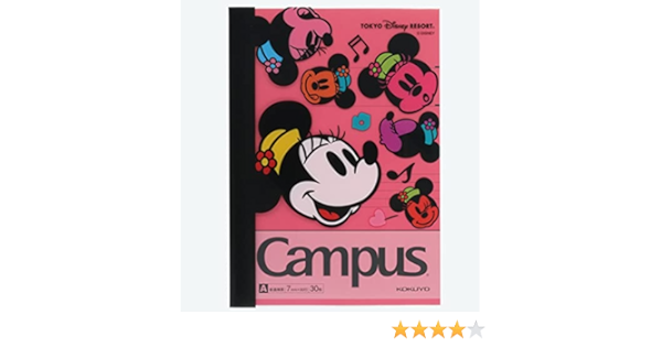 Amazon Co Jp ディズニー ノート カバー付き Campus カラフルフェイス ミニー ミニーマウス 東京 ディズニーリゾート Tdr 文房具 キャンパスノート 文房具 オフィス用品