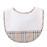 ベビースタイ 27×20cm バーバリー 46821 BURBERRY ベージュ系×ホワイト系 ボーイズ