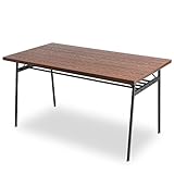 ダイニングテーブル 単品 タモ材 天然木 木製 テーブル 4人掛け 幅135cm 長方形 ブラウン