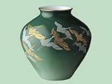 香蘭社 鶴の舞 花瓶 1141-NB7