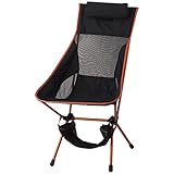 アイリスプラザ チェア レジャー アルミ L オレンジ 耐荷重150kg