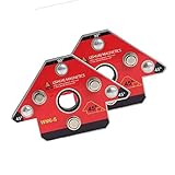 FLAMEER 2個　溶接マグネット　溶接補助マグネットホルダー　45度/ 90度/ 135度