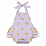 （アイム）iiniim　ベビーポルカドットロンパース　幼児ベビーポルカドットホルターバブルロンパース　可愛いポルカドットトロンパース　結婚式七五三発表会演奏会誕生日プレゼントなどに大活躍　3-18 M