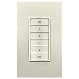 Leviton hlck6-t HLCキーパッド部屋コントローラ、ライトアーモンド