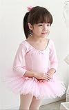 Candykids バレエレオタード 子供用 バレエレオタード 高級シフォン 子供 ジュニア キッズ 女の子 用 体操 新体操 練習ドレス バレエ用品 子供の適用 バレエ衣装 バレエウェア (140c