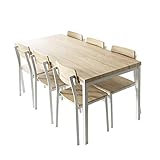 エア・リゾーム ダイニングテーブルセット 6人用 ダイニングセット 6人掛け ダイニング7点セット FORK(フォーク) ナチュラル