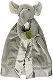 Baby Aspen, Ekko the Elephant Little Expeditions Plush Rattle Lovie with Crinkle Leaf, Gray, 0-24 Mo