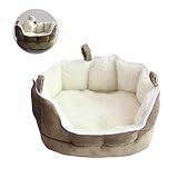 UEETEK ペットベッド ハウス 小動物 寝床 秋冬用 ふわふわ 洗える ハムスター ウサギ...