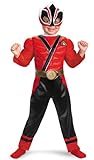 Power Rangers Red Samurai Ranger Muscle Chest Toddler Costume パワーレンジャーレッドサムライレンジャーマッスルチェスト幼児コスチューム♪ハ