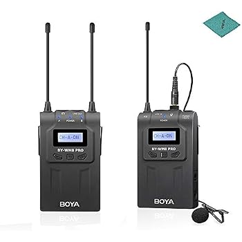Amazon | BOYA BY-WM8 Pro-K1 UHF ワイヤレスマイクシステム（1トランスミッタ+ 1レシーバ） 48チャンネル