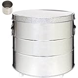 ぼん家具 テレビで紹介されました 米びつ 密閉 日本製 20kg ライスストッカ― お米収納 計量カップ付き 虫よけ 湿気 酸化防止 トタン製 米櫃 シルバー