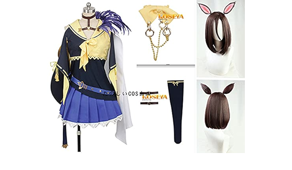 名入れ無料 ウマ娘 ウィッグ追加可 耳 尾 靴 全セット コスプレ衣装 勝負服 カワカミプリンセス プリティーダービー その他 Labelians Fr