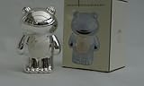 Christening Gift Silver Plated Cream Enamelled Frog Money Box Leonardo collection by Lesser & Pavey