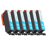 Karasaki SAT 互換インク エプソン用 EPSON用 SAT インク サツマイモ インク SAT-LC ラトー シアン 6個 対応機種:EP-712A EP-813A EP-713A EP-814A EP-714A EP-815A EP-715A EP-816A EP-716A EP-812A【大容量/残量表示対応/個包装】