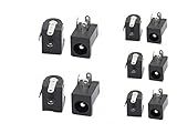 BULUSHI 50PCS パソコン2.5dc 3端子基板実装の女性の直流電源ジャックソケットコネクタのdc