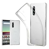 Xperia 5 SO-01M SOV41 用 ケース ソフトケース カバー ケース 薄型 軽量 耐衝撃 衝撃吸収 シリコン TPU 透明 携帯カバ－ ワイヤレス充電用 無地 シンプル 全面 クリア マイクロドット加工 xperia5 so-01m sov41 用 互換性あり