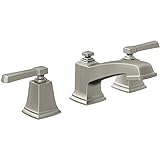 Moen 84820SRN Double Handle Widespread Bathroom Faucet from the Boardwalk Collection, Spot Resist Br