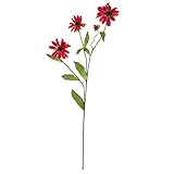 Nearly Natural 2125-RD 28.5' Cosmo Stem (Set of 12) Red [並行輸入品]
